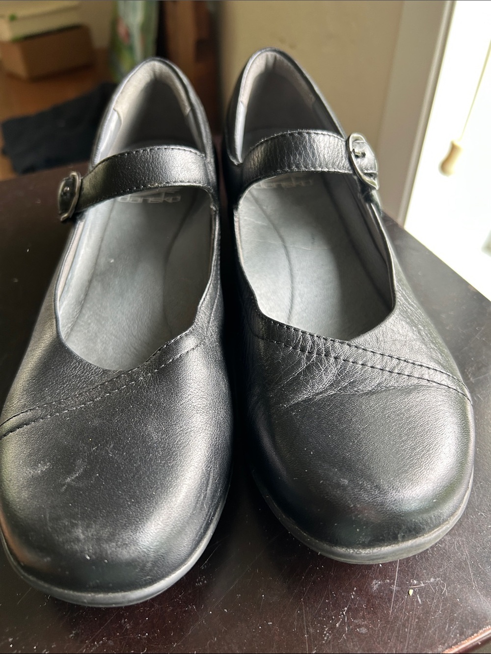 Dansko black Mary Jane style shoes size 38